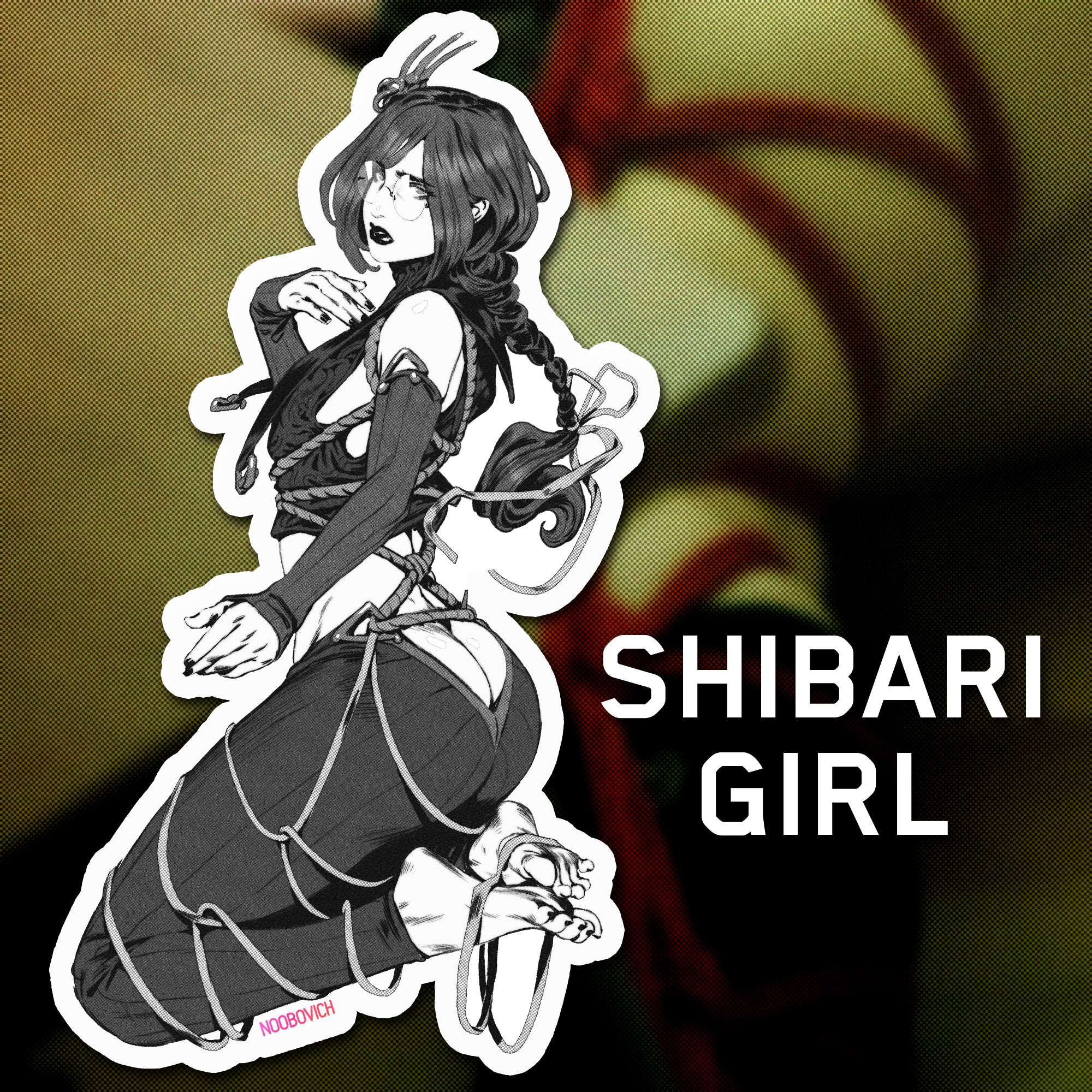 Ninja Daddy Shibari Rope Full Body Spot Holo Sticker – Yamiwave