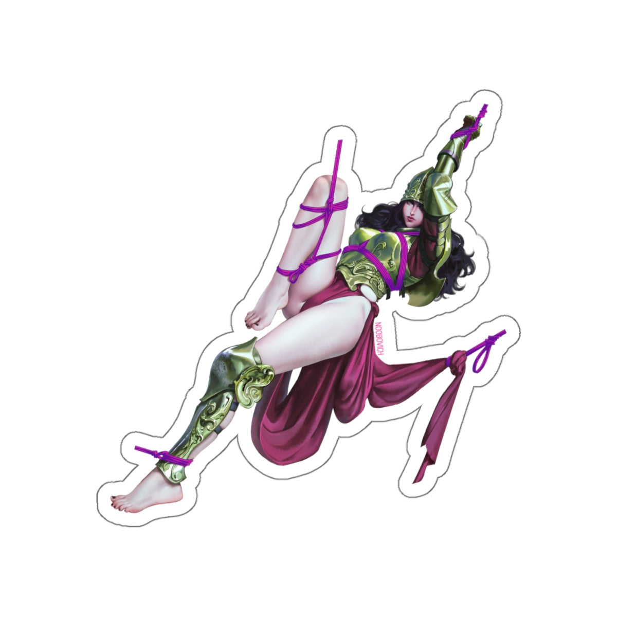 Shibari Knight 3 - Die-Cut Stickers