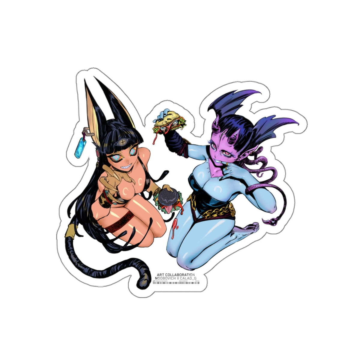 Yeva X Oro - Eldritch Cuisine - Die-Cut Stickers